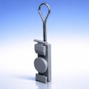 Qoltec Uchwyt do kabli | szary