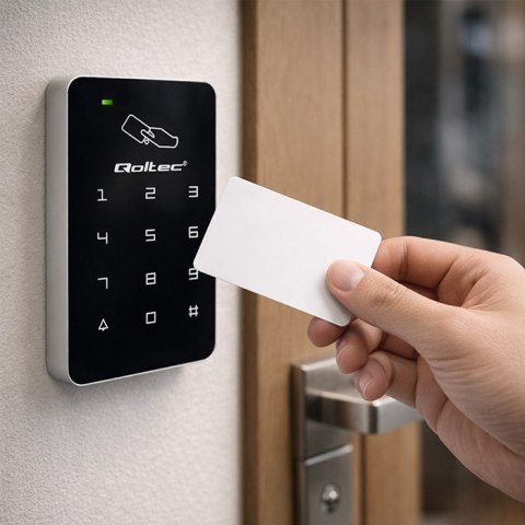 Qoltec Zamek szyfrowy FEBE z czytnikiem RFID| kod | karta | brelok | EM