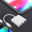 Qoltec Hub Adapter USB-C 3.1 3w1 | USB 3.0 | HDMI 4K | USB-C 3.1 PD 100W