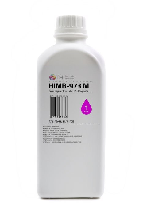 THI Butelka Magenta HP 1L Tusz Pigmentowy (Pigment) INK-MATE HIMB973