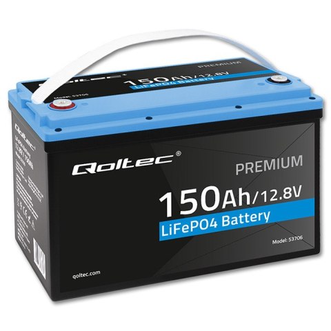 Qoltec Akumulator LiFePO4 Litowo-Żelazowo-Fosforanowy | 12.8V | 150Ah | 1920Wh| BMS