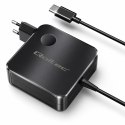 Qoltec Ładowarka sieciowa GaN Super Fast 65W | USB-C PD PPS | 5-21V | 3-3.25A | Laptop | MacBook | Smartfon | kabel 1.8m