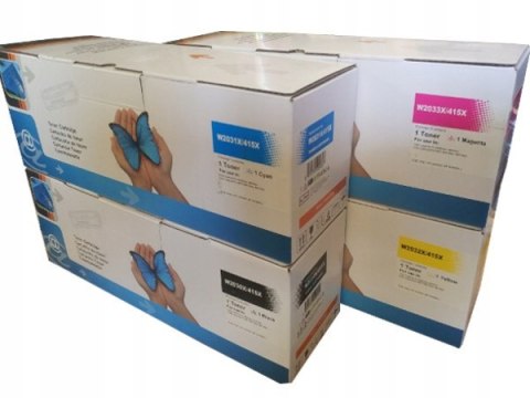 Wysokowydajny komplet 4x Toner do HP 415X, M454, M455 M479 M480 E45028 CHIP