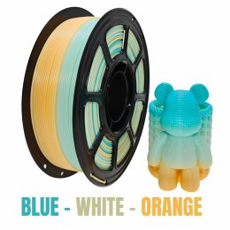 Profesjonalny Filament NR-040 / PETG BLUE WHITE ORANGE (1,75mm 1KG)