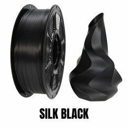 Profesjonalny Filament NR-076 / PLA+ SILK BLACK 1,75mm (1KG)
