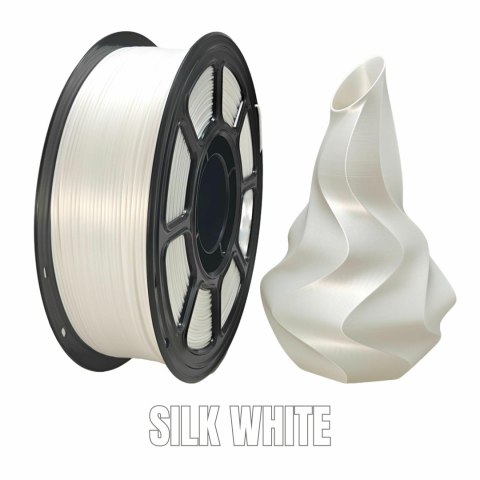 Profesjonalny Filament NR-077 / PLA+ SILK WHITE 1,75mm (1KG)