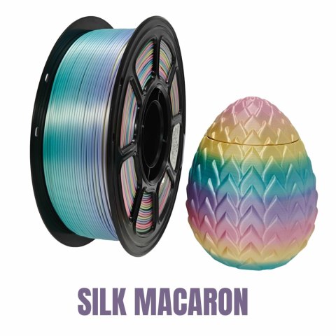 Profesjonalny Filament NR-079 / PLA+ SILK MACARON (1,75mm 1KG)