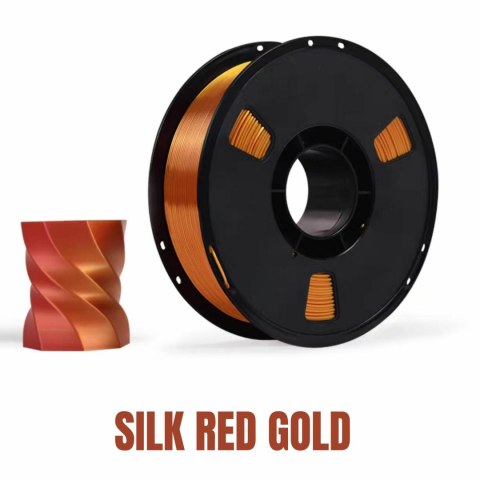 Profesjonalny Filament NR-080 / PLA+ SILK RED GOLD (1,75mm 1KG)