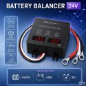 Qoltec Balanser napięcia 24V do akumulatorów 2 x 12V | 5A | AGM GEL LiFePO4 | LED