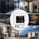 Qoltec Jednofazowy licznik 6w1| miernik zużycia energii na szynę DIN | 230V | 100A | LCD | CT | 3P