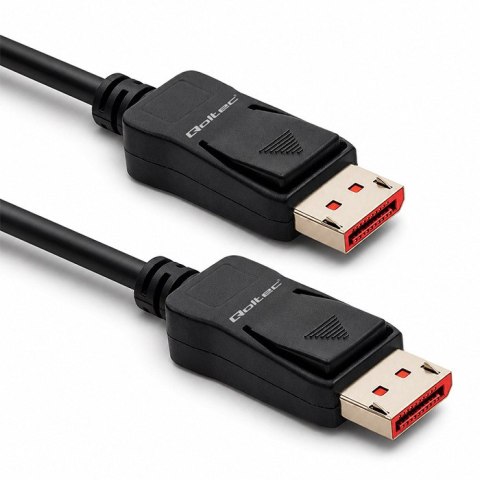 Qoltec Kabel DisplayPort v2.1 męski | DisplayPort v2.1 męski | 8K | 40G | 2m