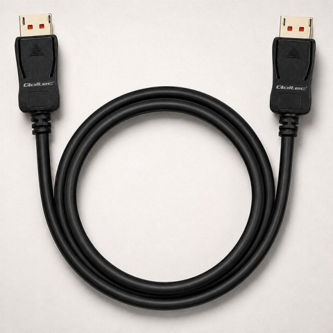 Qoltec Kabel DisplayPort v2.1 męski | DisplayPort v2.1 męski | 8K | 54G | 5m