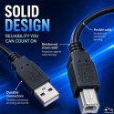 Qoltec Kabel USB 2.0 A męski | B męski | 0.5m
