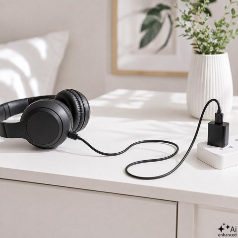 Qoltec Kabel USB A męski | Micro USB B męski | 1.8m