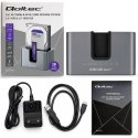 Qoltec Stacja dokująca 2w1 z funkcją Klonowania do dysków HDD SSD | 2.5" 3.5" SATA 6Gb/s | M.2 NVMe 10Gb/s | USB-C 3.2 gen 2 | 2