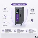 Qoltec Trójfazowy stabilizator napięcia AVR MULTIPROTECTION |10kVA | Dokładność ± 3% | Serwomotor 3F | LCD | Expert Line