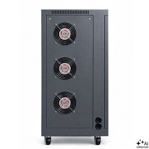 Qoltec Trójfazowy stabilizator napięcia AVR MULTIPROTECTION |10kVA | Dokładność ± 3% | Serwomotor 3F | LCD | Expert Line