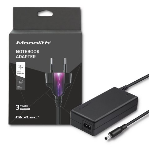 Qoltec Zasilacz do laptopa 90W | 20V | 4.5A | 5.5*2.5 | +kabel zasilający