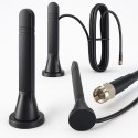Qoltec Antena 5G LTE dookólna DUAL | 8dBi | Wewnętrzna