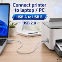 Qoltec Kabel USB 2.0 A męski | B męski | 1m