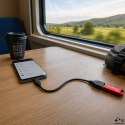 Qoltec Kabel USB OTG 2.0 A żeński | Micro USB B męski | 0.2m